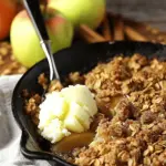 Cast Iron Skillet Apple Crisp | Fall Dessert Recipe