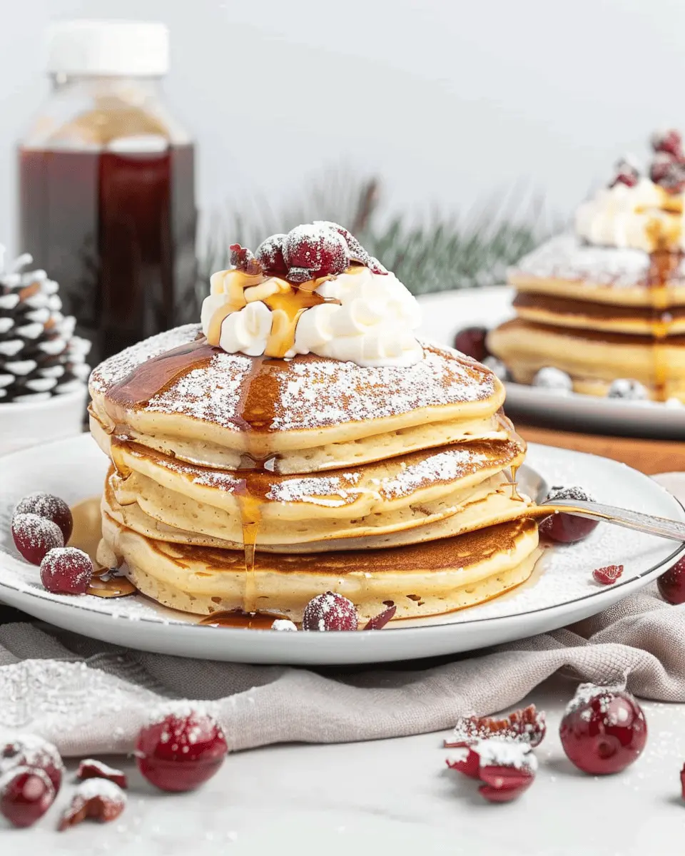 Easy Eggnog Pancakes with Turkey Bacon: A Festive Breakfast Delight