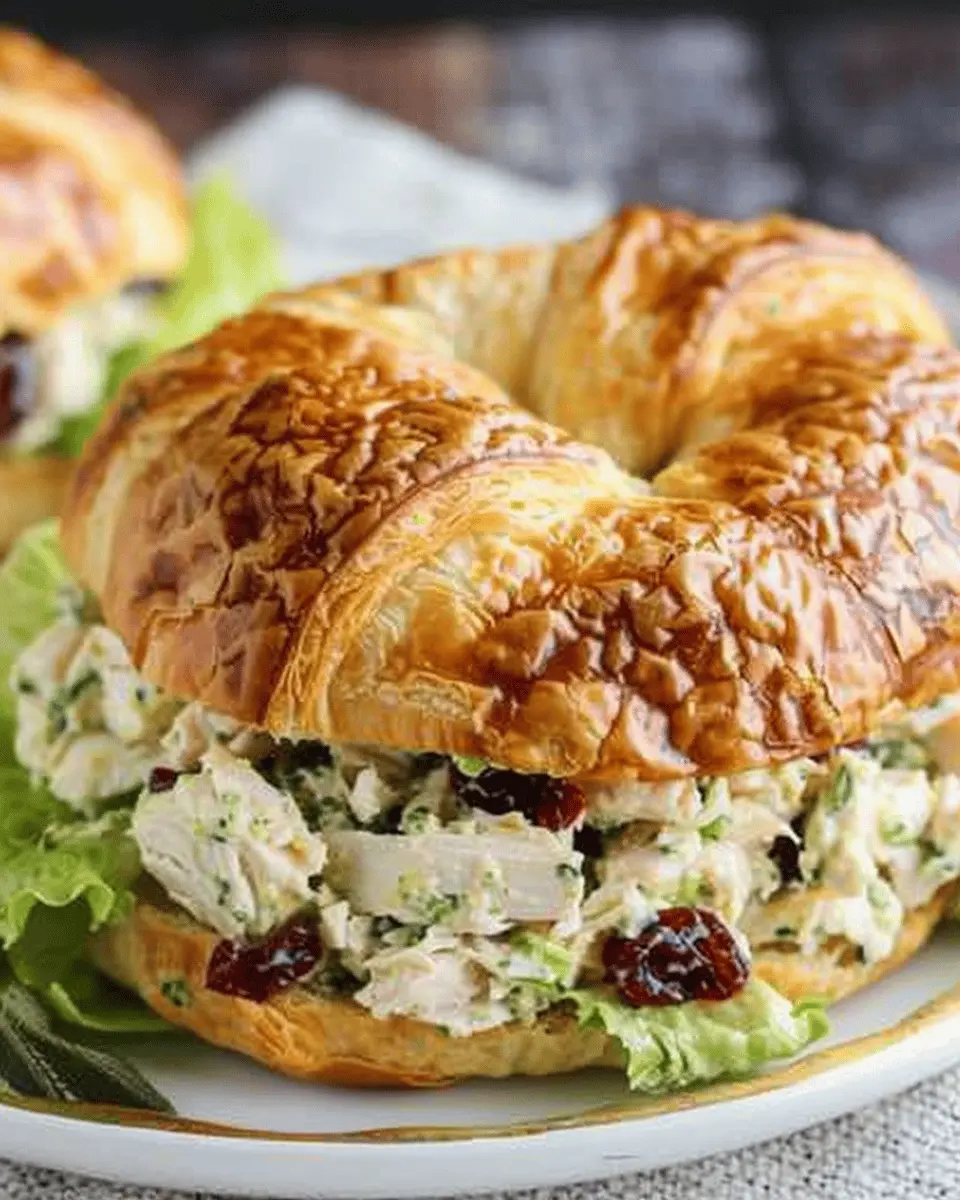 Pesto Cranberry Chicken Salad Croissants: Easy & Delicious Twist