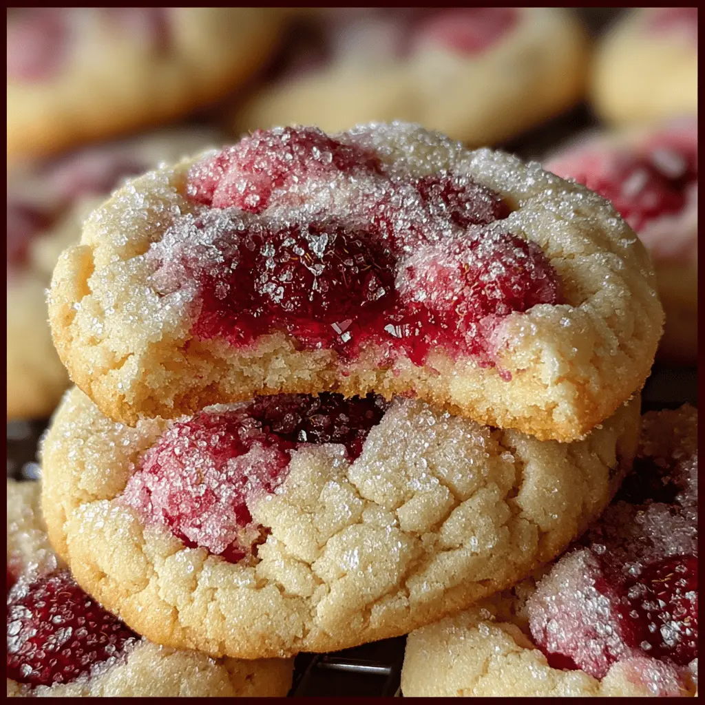 Soft Chewy Raspberry Sugar Cookies: The Best Homemade Delight