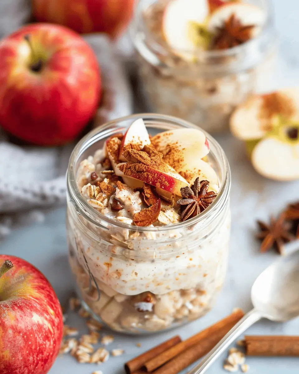 Apple Cinnamon Overnight Oats: The Best Healthy Breakfast Delight