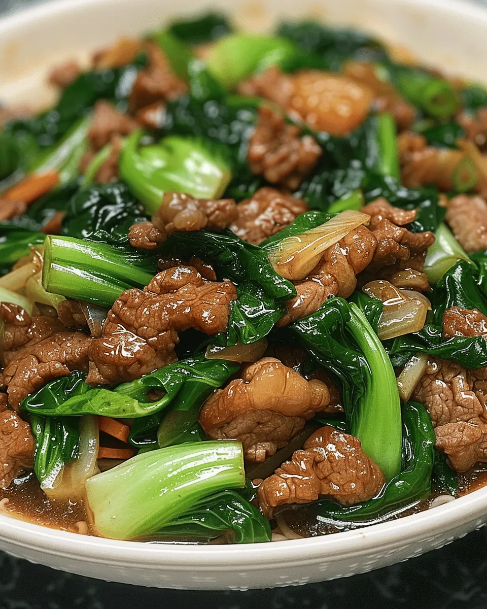 The Best Bok Choy Stir-Fried Beef Dish You’ll Ever Try at Home