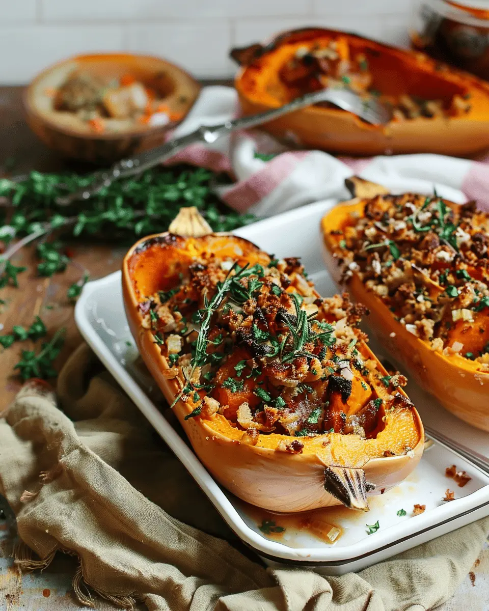 Stuffed Roasted Butternut Squash: An Indulgent Family Delight