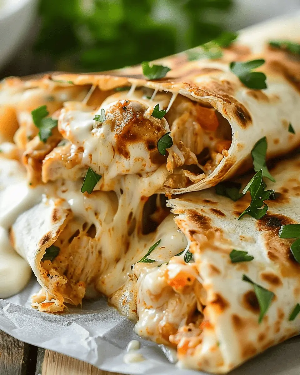 Cheesy Garlic Chicken Wraps: Easy Recipe for a Delicious Meal
