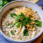 Slow Cooker White Chicken Chili (Creamy + Easy!)