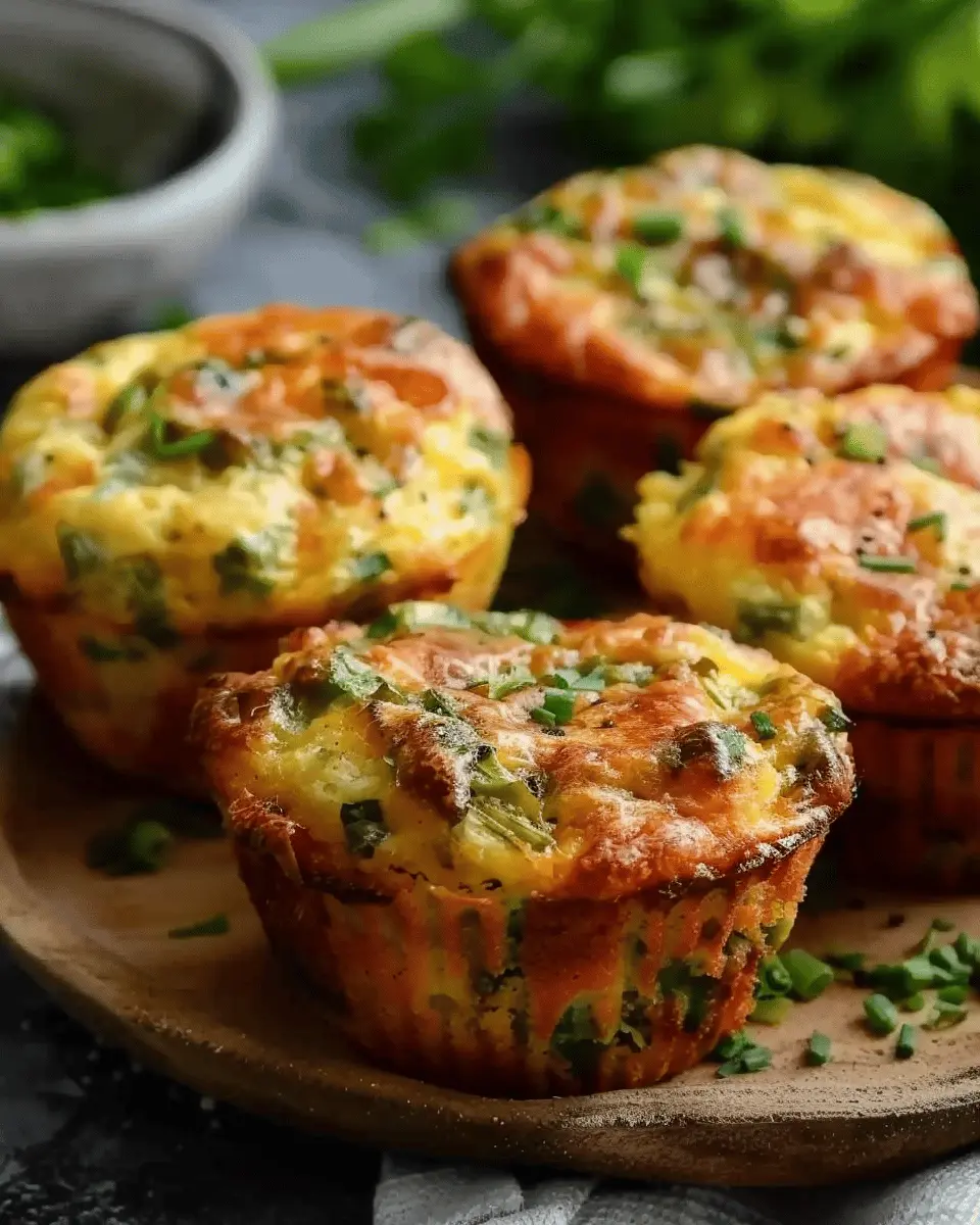 Delicious Savoury Breakfast Muffins with Turkey Bacon and Cheese
