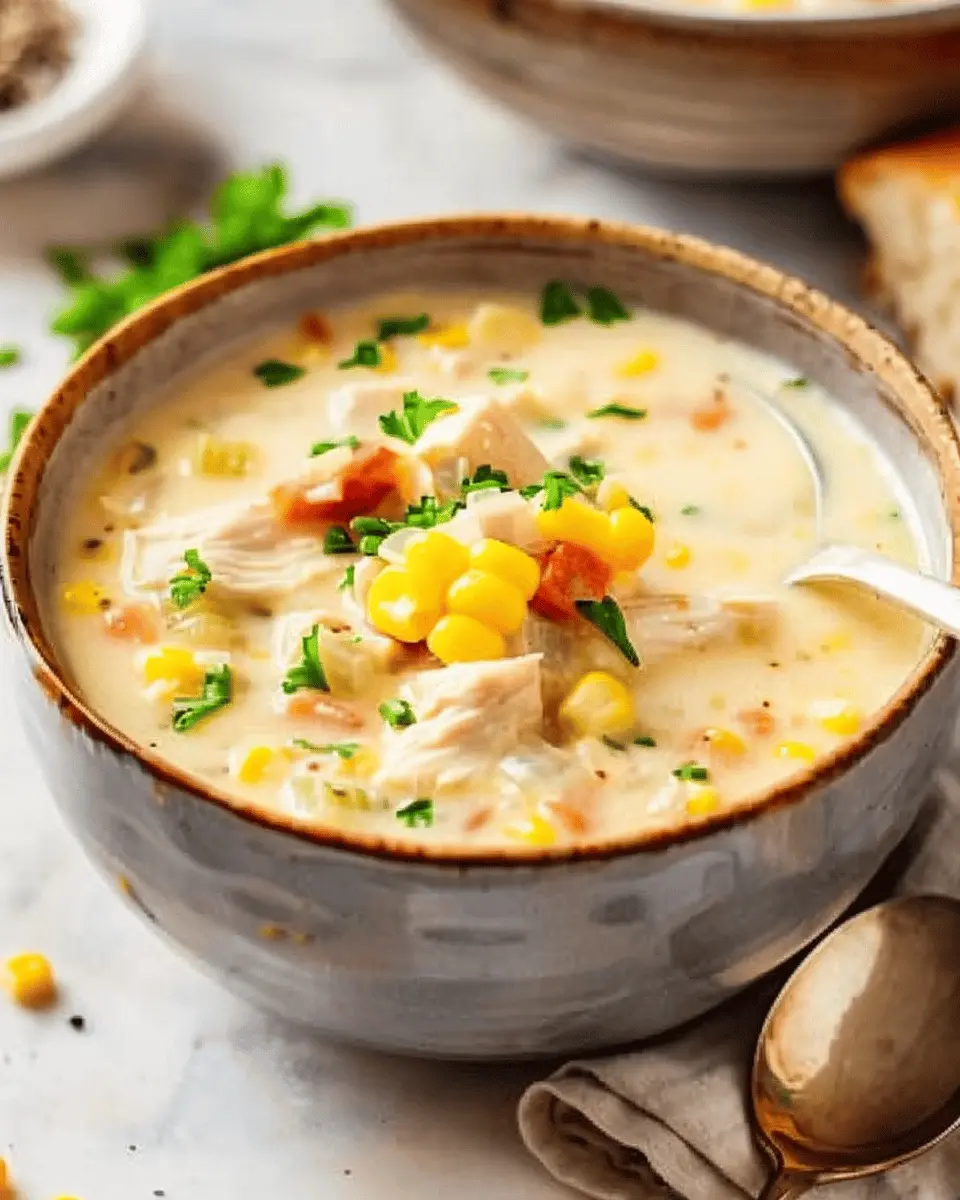 Crock Pot Chicken Corn Chowder: Easy Comfort Food with Turkey Bacon