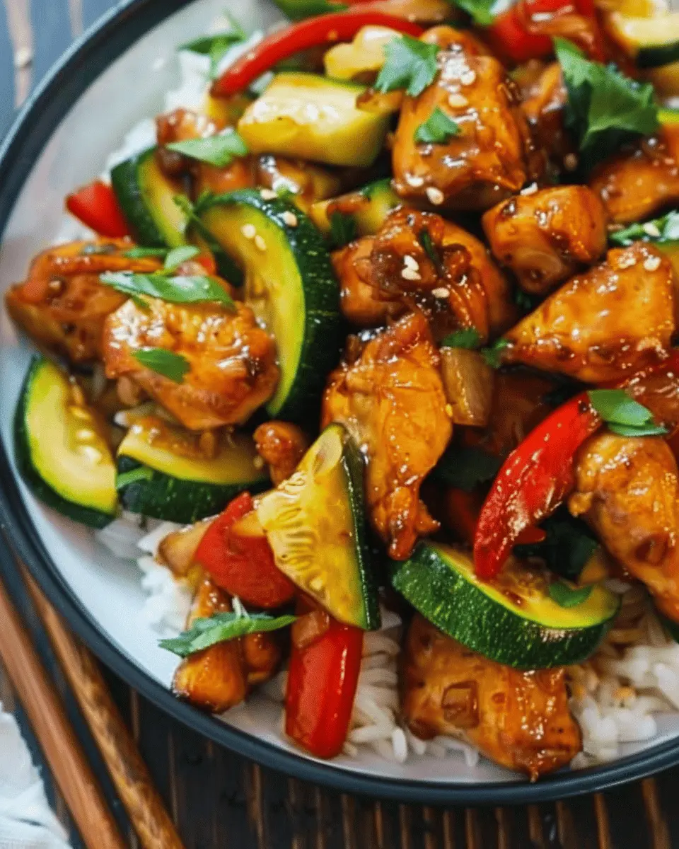 Zucchini Chicken Stir Fry: Easy Air Fryer Recipe for Busy Nights