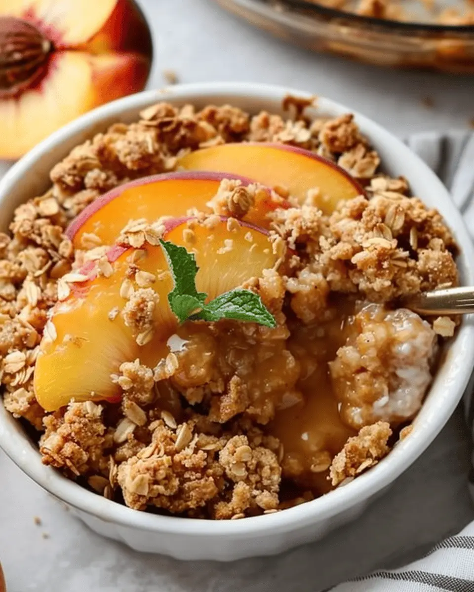 Peach Crisp: The Best Easy Recipe for a Summer Treat