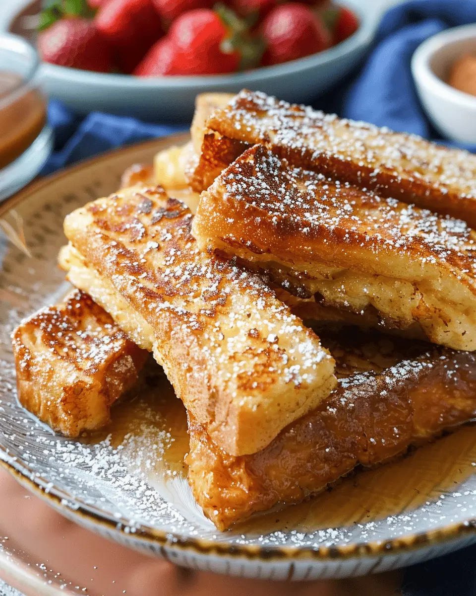 Homemade French Toast Sticks: Easy Family Breakfast Delight