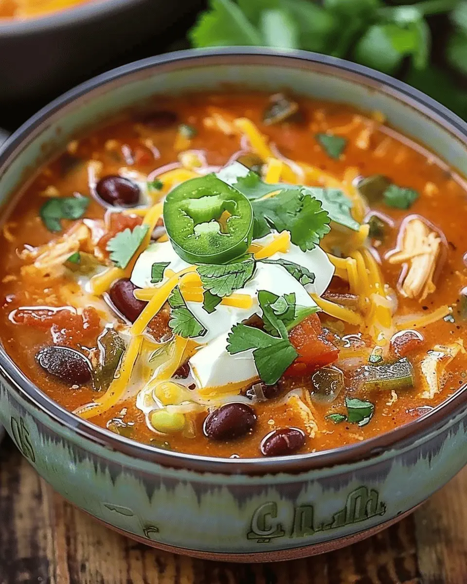 Flavorful Slow Cooker Chicken Enchilada Soup Recipe for Cozy Nights