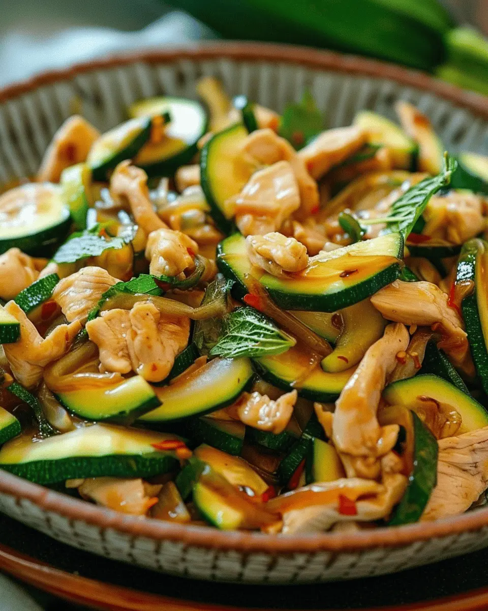 Zucchini Stir-fry with Chicken: Easy Weeknight Delight Recipe