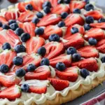 Red White and Blue Fruit Pizza