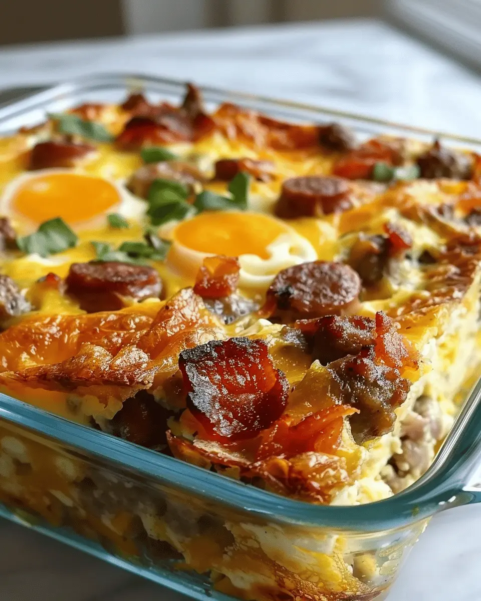 Easy Sausage and Egg Casserole: 6-Ingredient Breakfast Delight