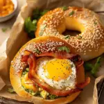 Bagel with Eggs and Cheese