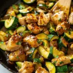 Honey Garlic Chicken and Zucchini Skillet