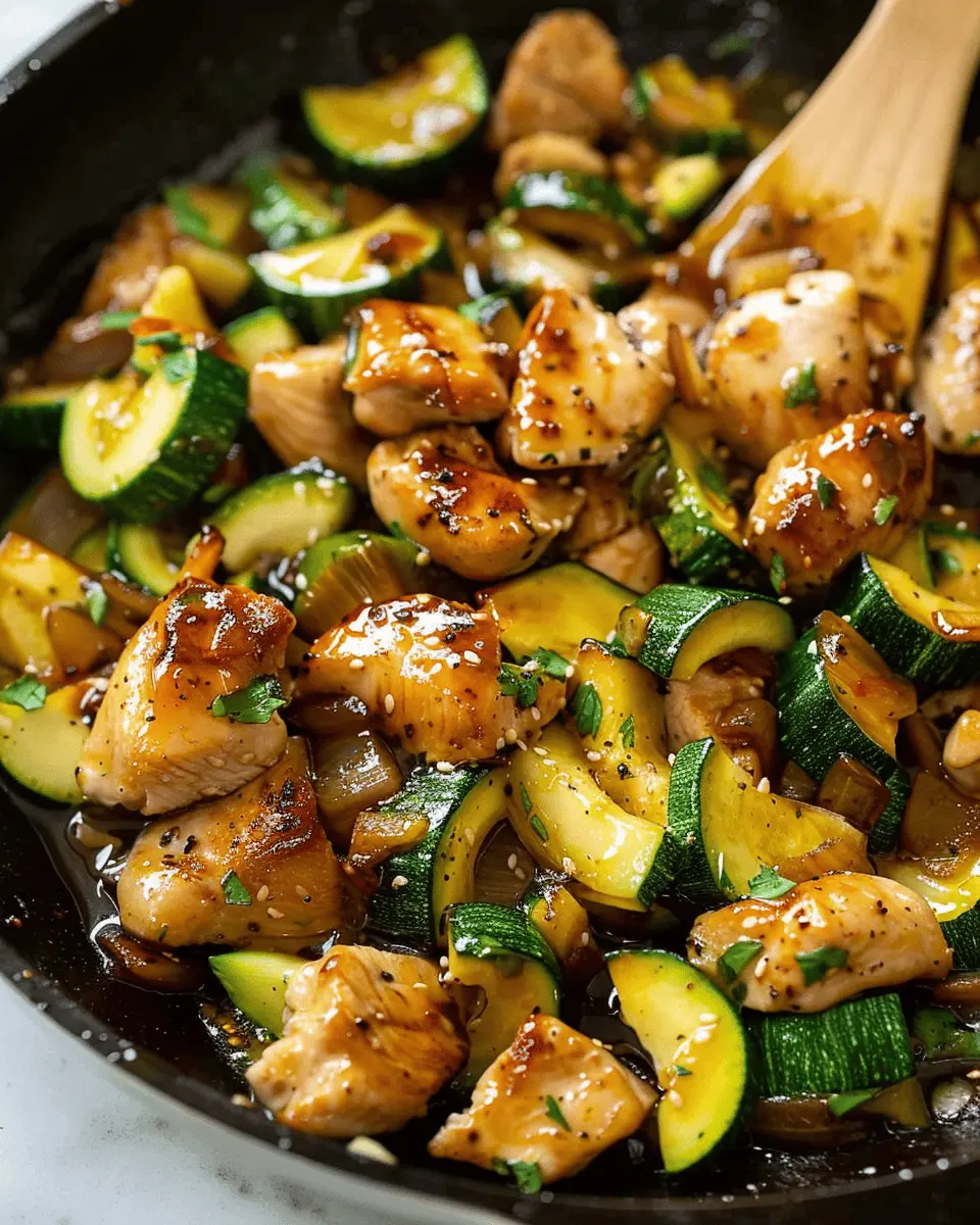 Honey Garlic Chicken and Zucchini Skillet: Easy Weeknight Delight