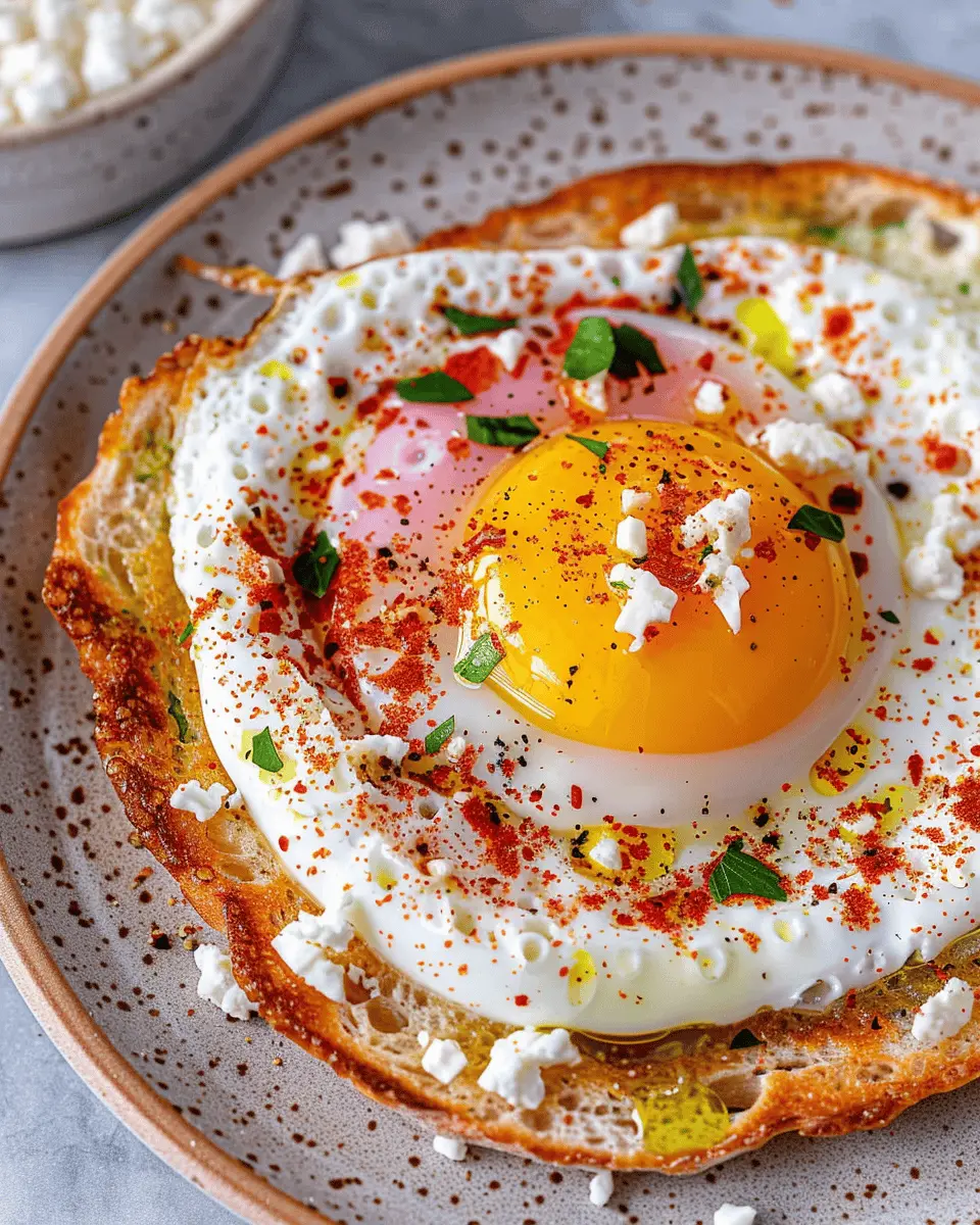 Crispy Feta Fried Eggs with Turkey Bacon: A Delicious Twist