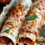 Pizza Burritos Stuffed With Mozzarella