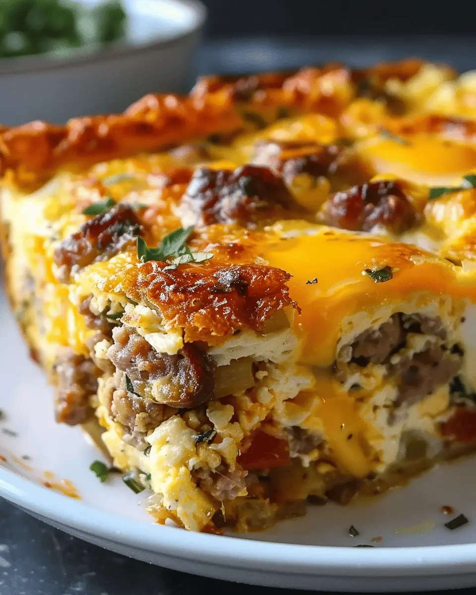 Easy Sausage and Egg Casserole: 6-Ingredient Breakfast Delight