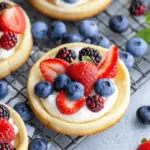 Red White and Blue Mini Fruit Pizzas
