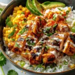 Street Corn Chicken Rice Bowl