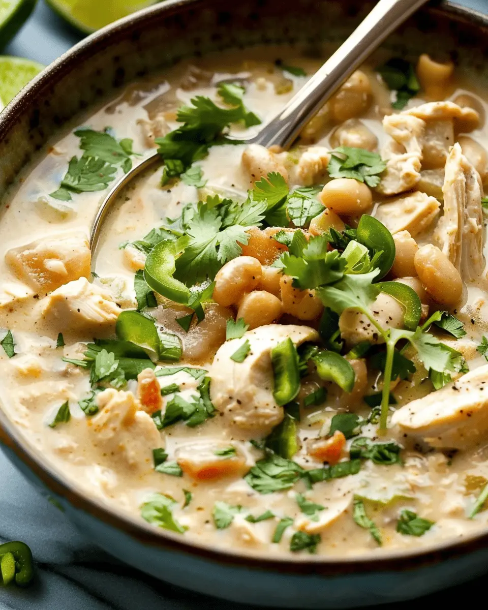 Creamy White Chicken Chili: The Best Cozy Recipe for Comfort
