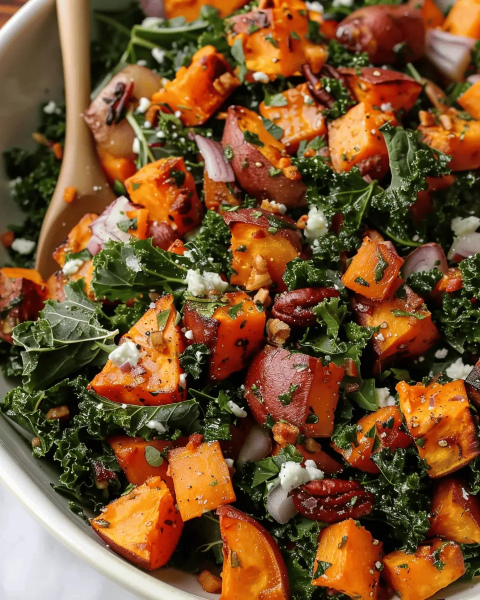 Roasted Sweet Potato Kale Salad: Easy, Tasty, and Nourishing