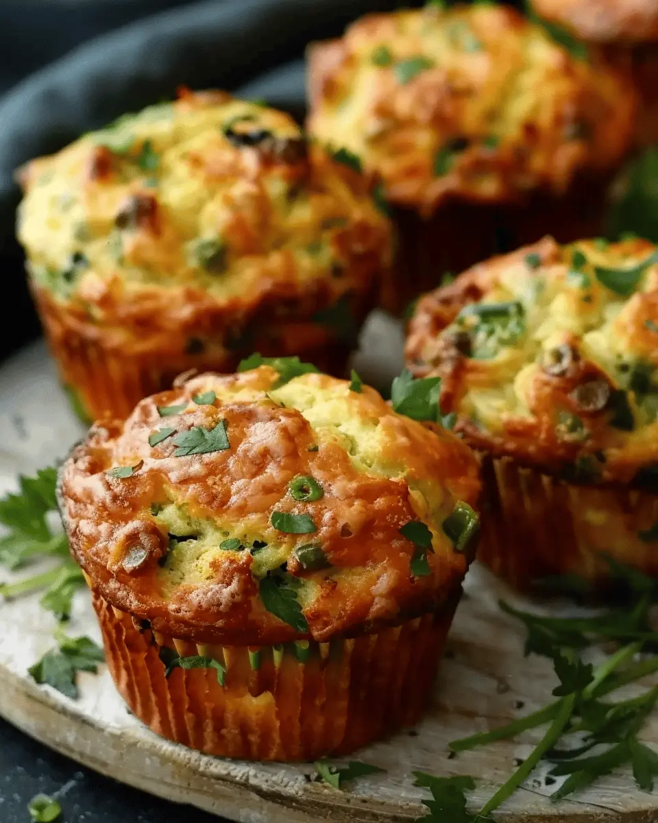 Delicious Savoury Breakfast Muffins with Turkey Bacon and Cheese