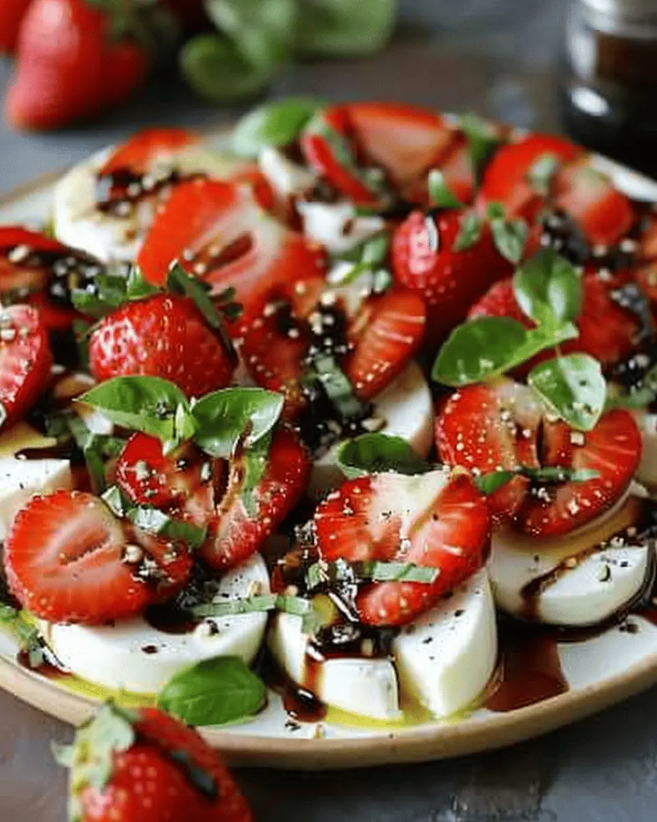 Balsamic Strawberry Caprese Recipe: A Juicy Twist on Tradition