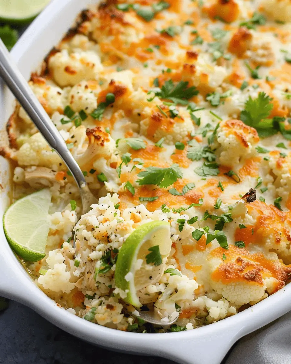 Chicken Cauliflower Rice Casserole: Easy Comfort Food Recipe
