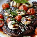 Balsamic Caprese Grilled Steak