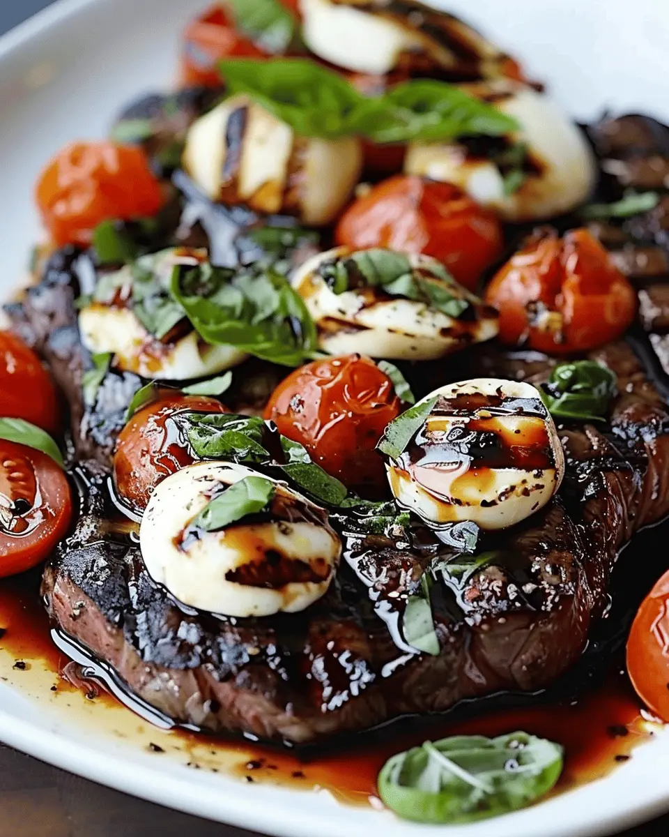Balsamic Caprese Grilled Steak: A Juicy Twist on Tradition