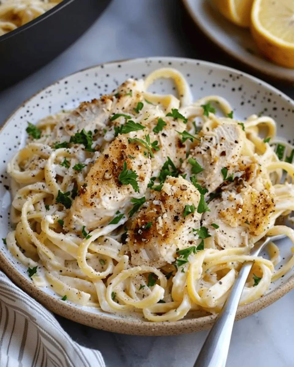 Lemon Pepper Chicken Alfredo Fettuccine: A Creamy Delight at Home