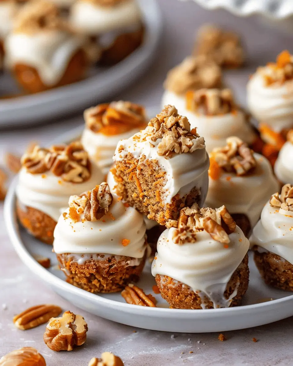 No Bake Carrot Cake Bites – Easy Indulgence for Any Sweet Tooth