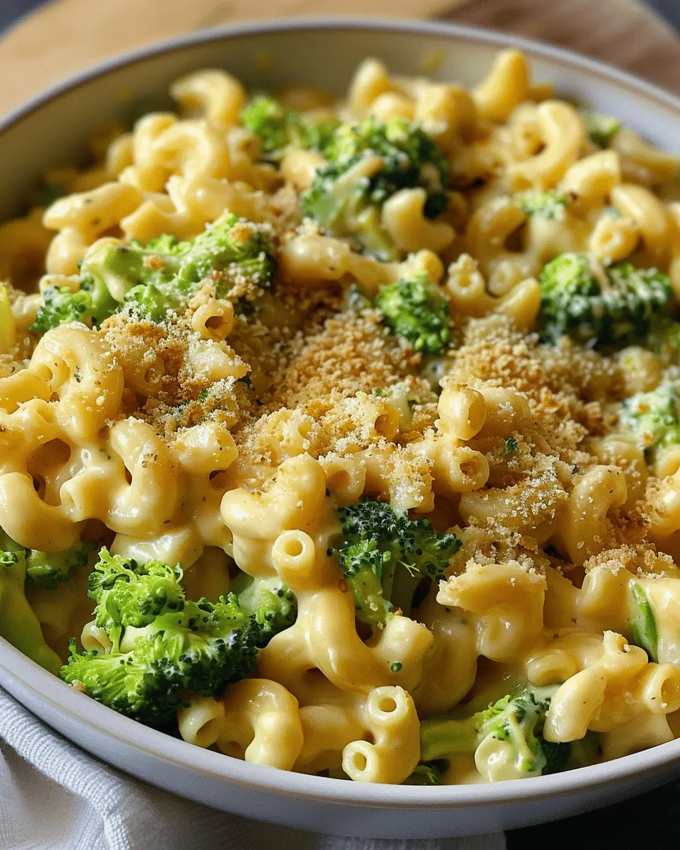 One Pot Healthy Broccoli Mac and Cheese with Turkey Bacon Bliss