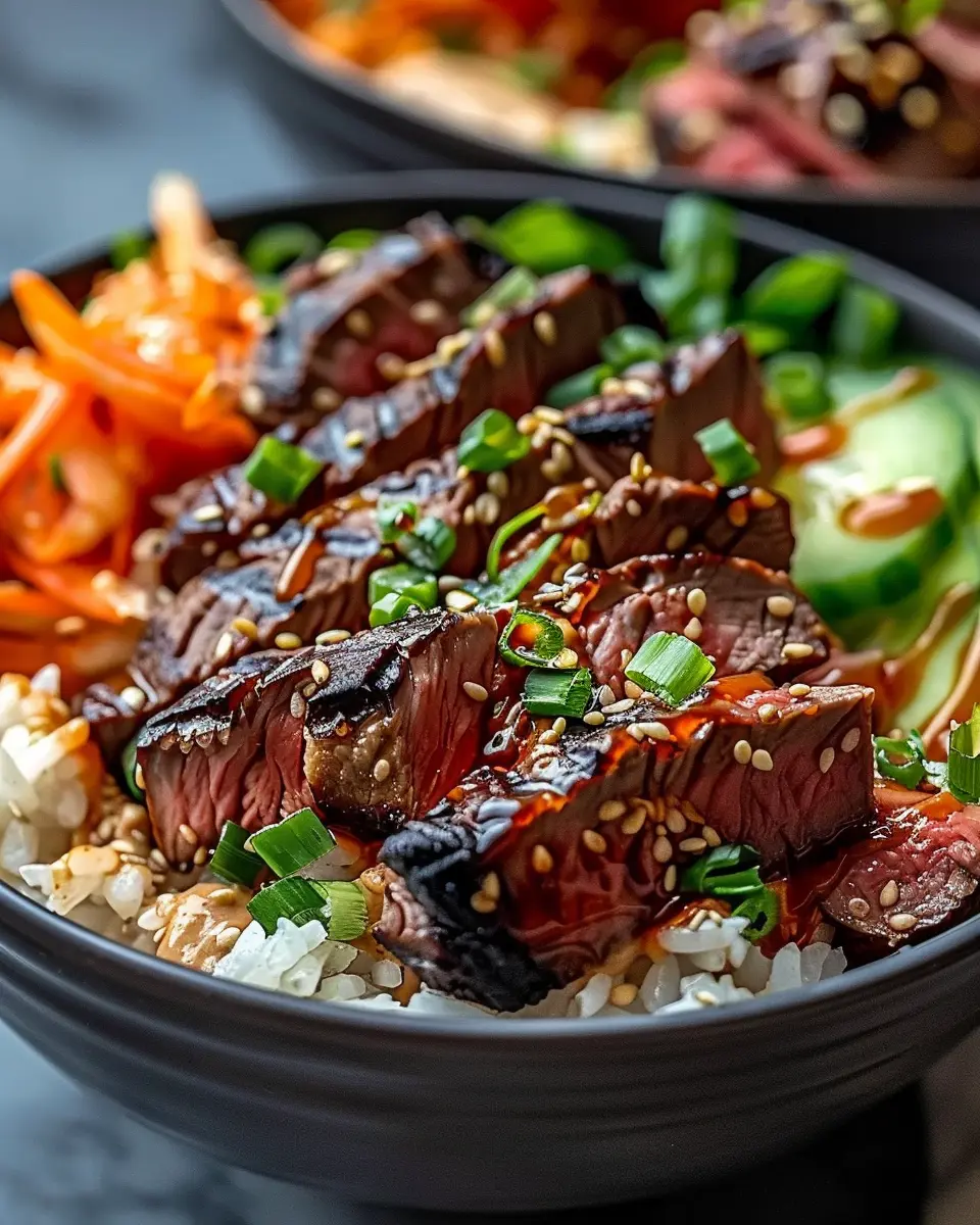 Korean BBQ Steak Bowls: Easy &amp; Flavorful Homemade Delight