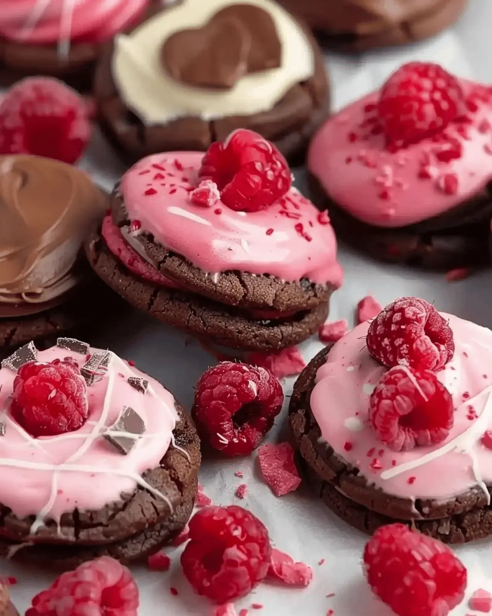 Valentine Ganache Cookies: Indulgent Chocolate-Raspberry Delights