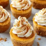 The BEST Mini Pumpkin Cheesecakes