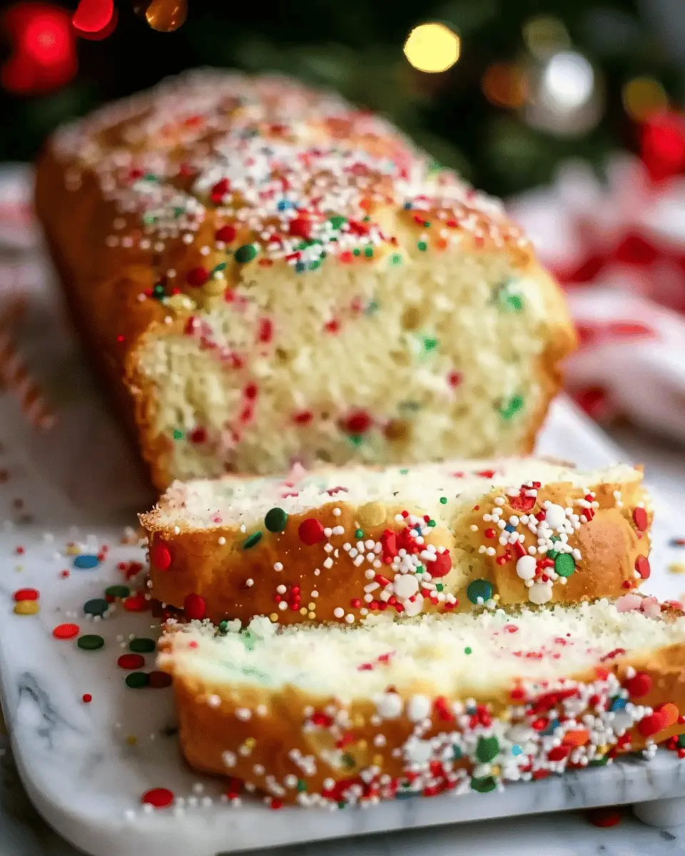 Christmas Sprinkle Buttermilk Bread: The Best Festive Treat