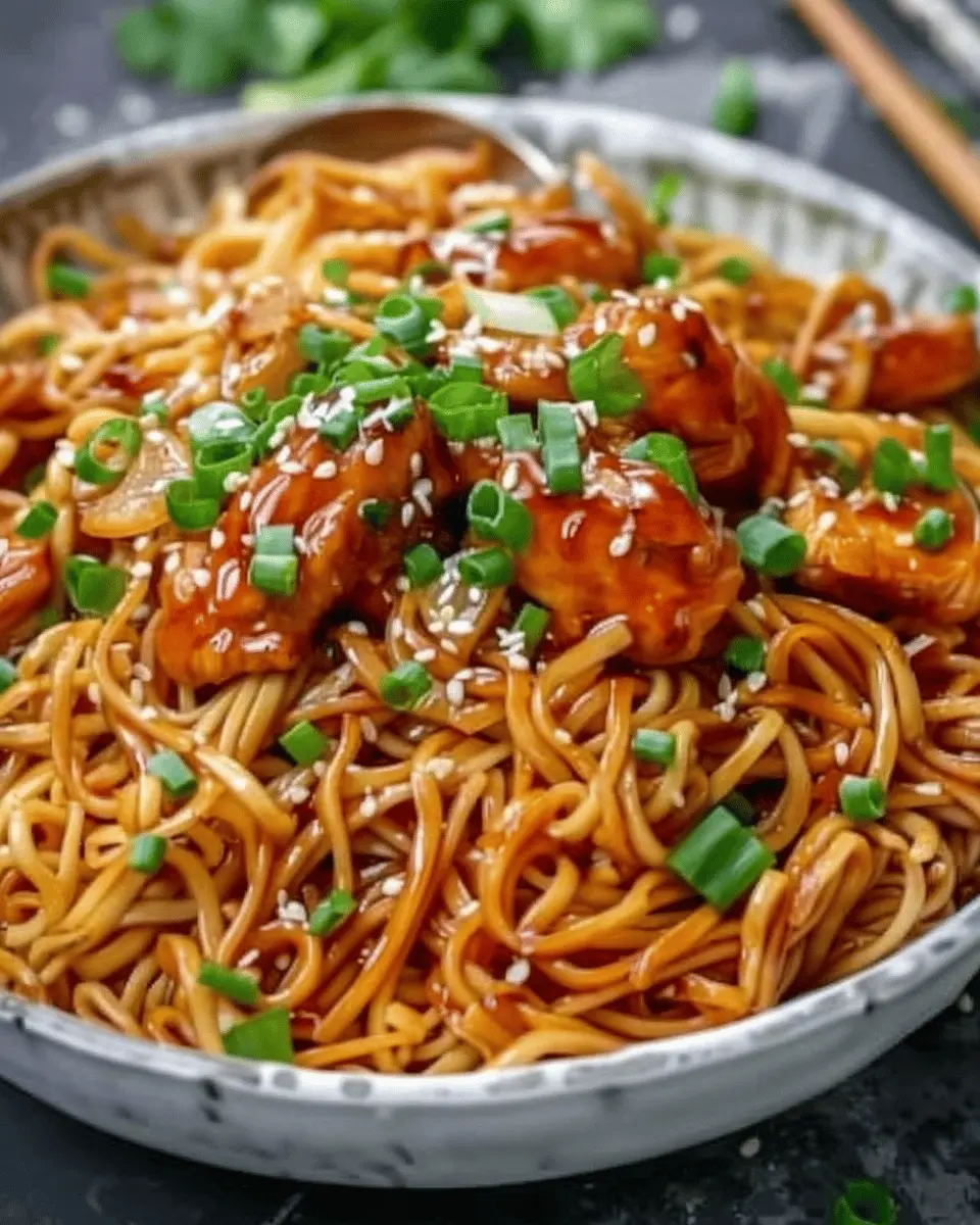 Sticky Garlic Chicken Noodles: The Best Comfort Food Recipe