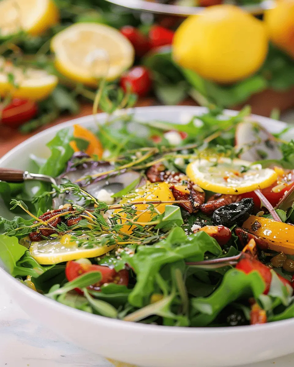 Harvest Salad with Lemon Thyme Dressing: A Fresh Twist on Comfort Food