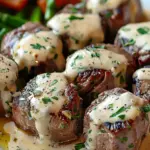 Easy Garlic Butter Steak Bites with a Rich Parmesan Cream Sauce