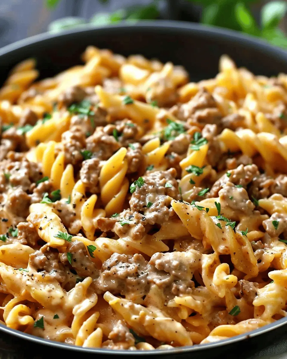 High Protein Creamy Beef Pasta: Quick and Easy Weeknight Delight