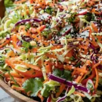 Asian Crunch Salad with Ginger Dressing (Meal Prep)