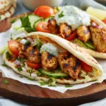 Mediterranean Chicken Gyros with Creamy Feta Tzatziki
