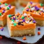 Halloween Frosted Sugar Cookie Bars