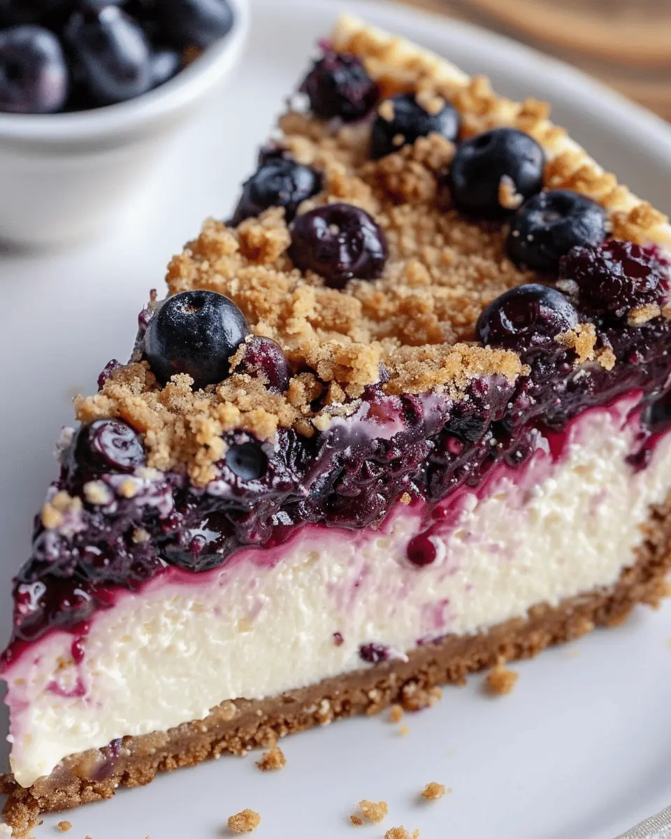 Blueberry Crumble Cheesecake: The Best Comfort Dessert Recipe