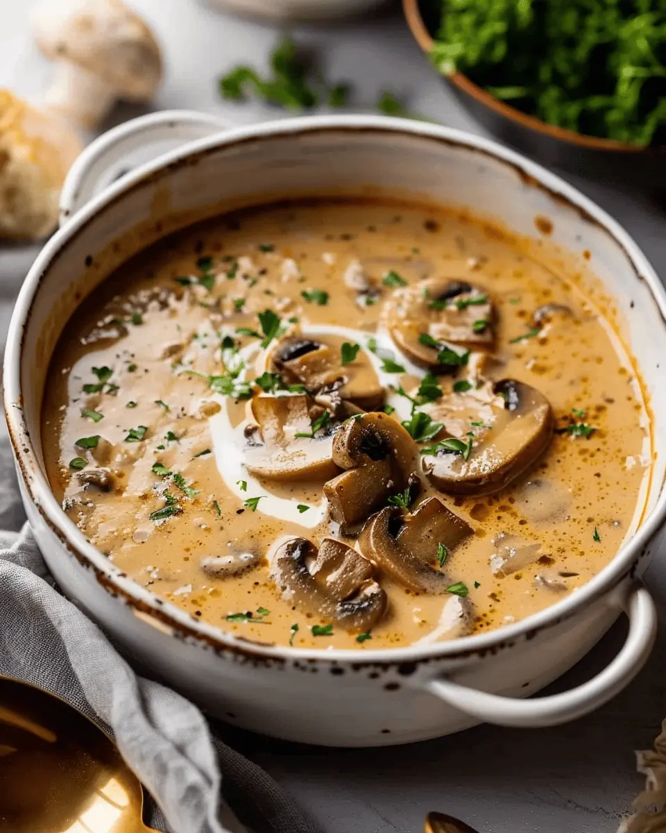 Creamy Hungarian Mushroom Soup: A Cozy and Indulgent Delight