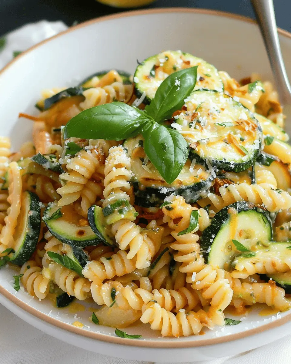 Pasta with Zucchini: Easy and Flavorful Turkey Bacon Delight